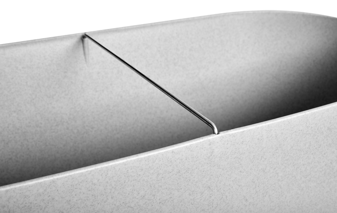 greenville pflanzgefäß 60cm rollen living beton